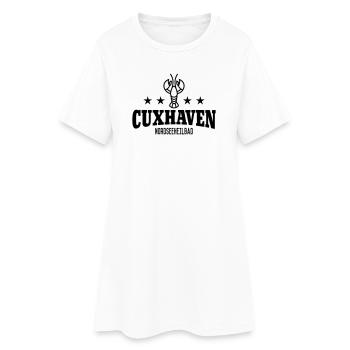 Nordeeheilbad Cuxhaven - Frauen T-Shirt-Kleid - Weiß - Vorne