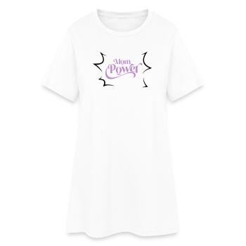 Mom power - Women’s T-Shirt Dress - white - Front