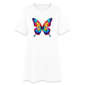 Butterfly - Women’s T-Shirt Dress - white - Front