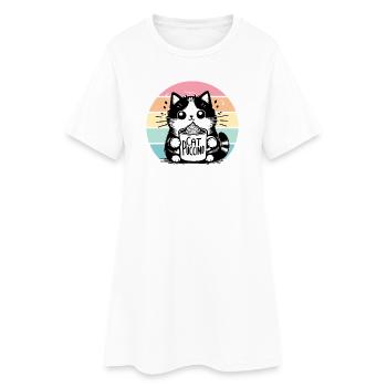 Catpuccino 3 - Women’s T-Shirt Dress - white - Front