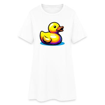 Duckling Duck Duck Duck - Women’s T-Shirt Dress - white - Front