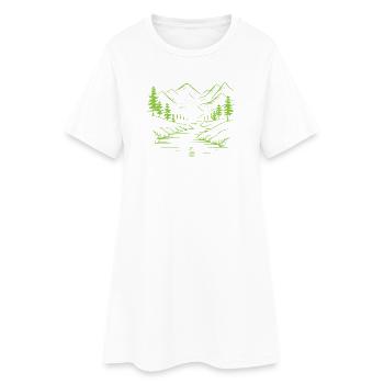 Montagnes - Robe T-shirt Femme - blanc - Devant