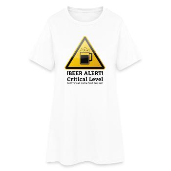 Alerte bière ! Signes avant-coureurs français - Robe T-shirt Femme - blanc - Devant