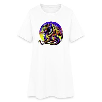 Dragon - Robe T-shirt Femme - blanc - Devant