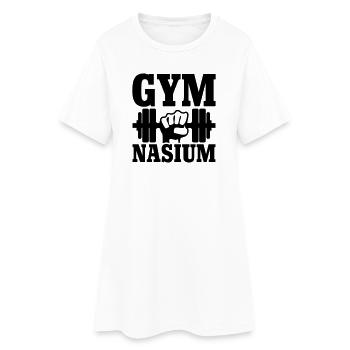 GYM Nasium - Entraînement - Robe T-shirt Femme - blanc - Devant