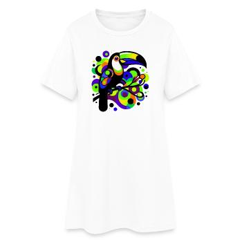 Toucan - Women’s T-Shirt Dress - white - Front