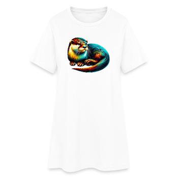 Otter - Women’s T-Shirt Dress - white - Front