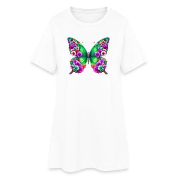 Butterfly - Women’s T-Shirt Dress - white - Front