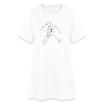MJR - Mariage - Robe T-shirt Femme - blanc - Devant