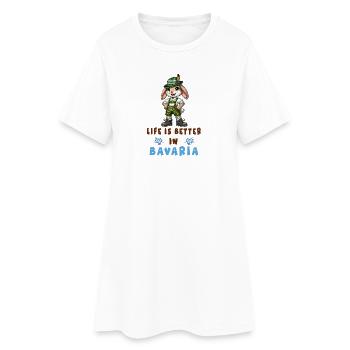 Lapin bavarois - Robe T-shirt Femme - blanc - Devant