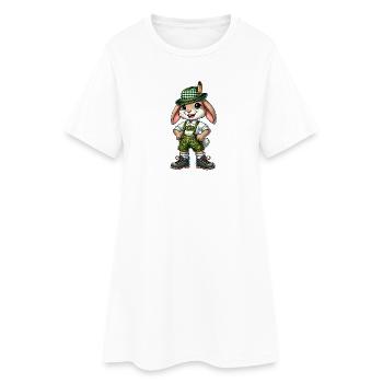 Lapin bavarois - Robe T-shirt Femme - blanc - Devant