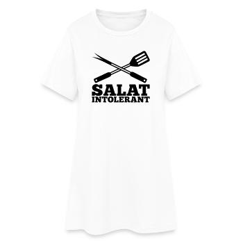Salat Intolerant Grillbesteck - Frauen T-Shirt-Kleid - Weiß - Vorne