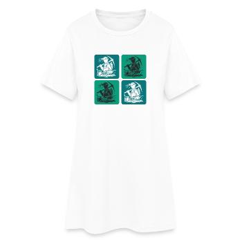 Mining Design - Women’s T-Shirt Dress - white - Front