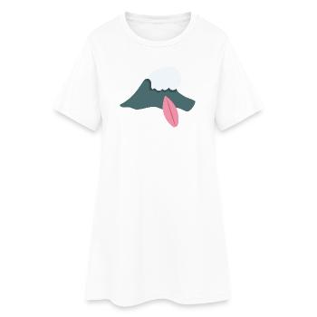 Surfing Wellenreiten - Frauen T-Shirt-Kleid - Weiß - Vorne