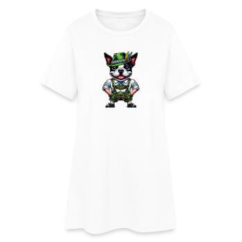 Bostie en costume traditionnel - Robe T-shirt Femme - blanc - Devant