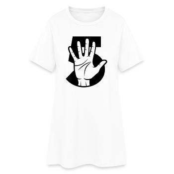 Donnez-moi 5 - impact - Robe T-shirt Femme - blanc - Devant