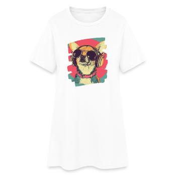 Chihuahua - Robe T-shirt Femme - blanc - Devant