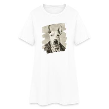 Bull Terrier Chien de combat - Robe T-shirt Femme - blanc - Devant
