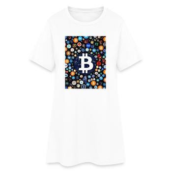 JensJensen - Robe T-shirt Femme - blanc - Devant