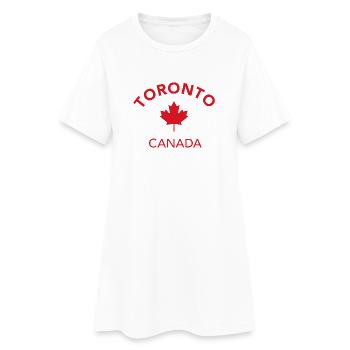 TORONTO, Canada, Canada - Robe T-shirt Femme - blanc - Devant