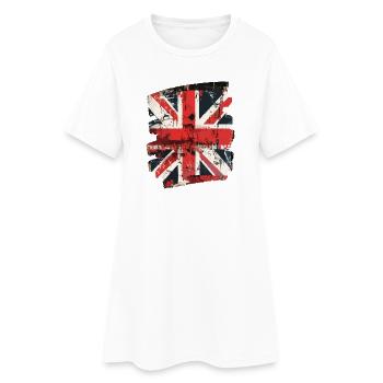 Drapeau de la Grande-Bretagne Angleterre Union Jack - Robe T-shirt Femme - blanc - Devant
