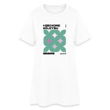 HIBI KORE KOJITSU – Zen Weisheit für jeden Tag - Frauen T-Shirt-Kleid - Weiß - Vorne