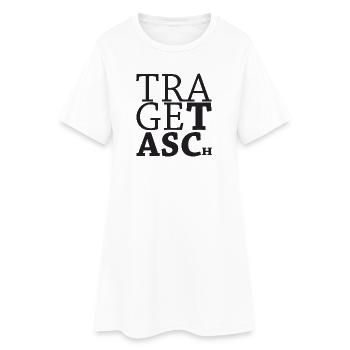 Tragetasche - Frauen T-Shirt-Kleid - Weiß - Vorne