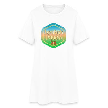 Joyeuses Pâques lapins de Pâques - Robe T-shirt Femme - blanc - Devant