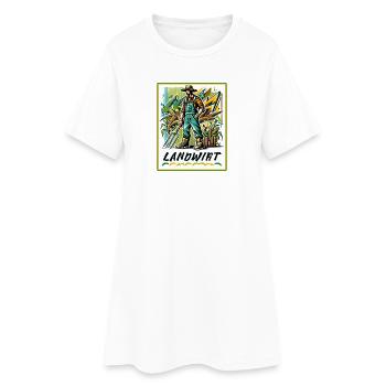 Fier agriculteur dans le style graffiti - Robe T-shirt Femme - blanc - Devant