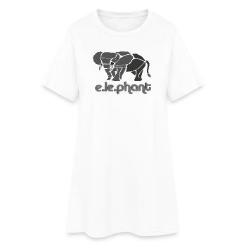 e.le.phant - Women’s T-Shirt Dress - white - Front