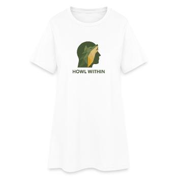 Hurlement intérieur - Robe T-shirt Femme - blanc - Devant