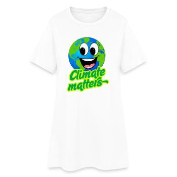 CLIMATE MATTERS - Women’s T-Shirt Dress - white - Front