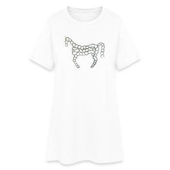 Iron Horse - Women’s T-Shirt Dress - white - Front