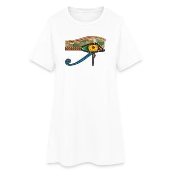 Eye of RA - Women’s T-Shirt Dress - white - Front