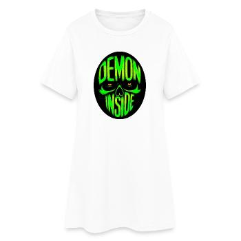 Démon à l’intérieur - Robe T-shirt Femme - blanc - Devant
