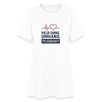 Chemise de soignant – Héros sans cadeau de cape - Robe T-shirt Femme - blanc - Devant