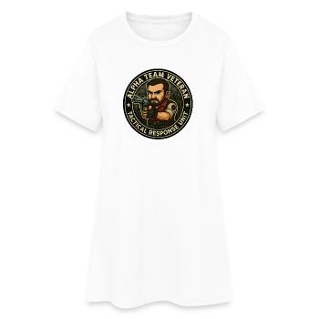 Alpha Team Veteran - Robe T-shirt Femme - blanc - Devant