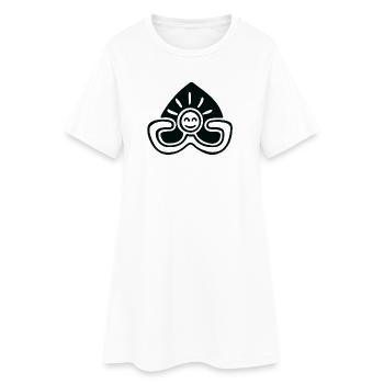 Relax and Smile - Women’s T-Shirt Dress - white - Front
