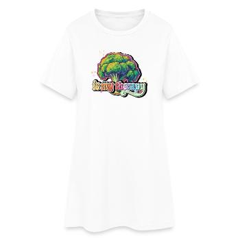 Le brocoli est ma thérapie - Robe T-shirt Femme - blanc - Devant