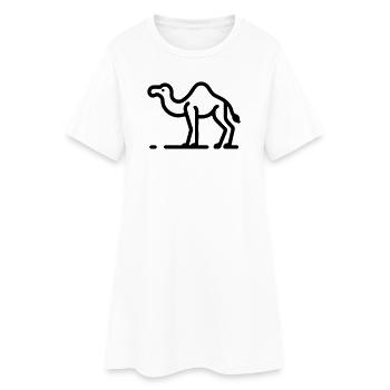 Chameau - Robe T-shirt Femme - blanc - Devant