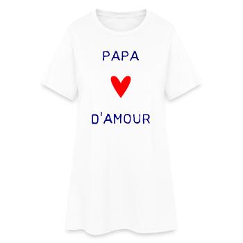 HAPPY FATHER'S DAY. DAD. FATHER'S DAY. FATHER - Women’s T-Shirt Dress - white - Front