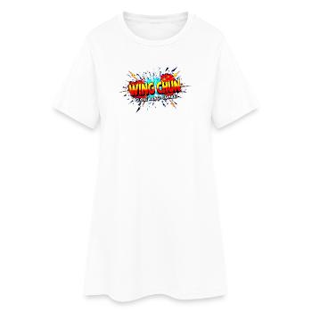 Wing Chun shirt explosion - Women’s T-Shirt Dress - white - Front
