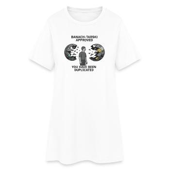 Banach-Tarski Approved - Frauen T-Shirt-Kleid - Weiß - Vorne