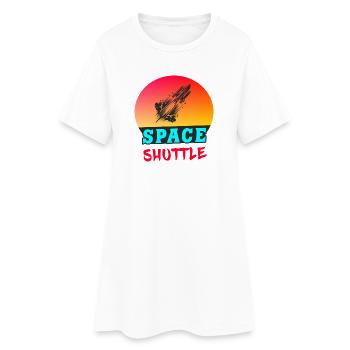 Navette spatiale Sunset Design - Robe T-shirt Femme - blanc - Devant