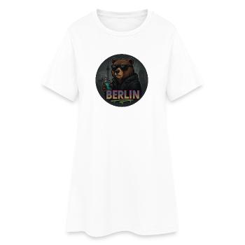 Berlin Bär – Design urbain streetstyle avec graffiti - Robe T-shirt Femme - blanc - Devant