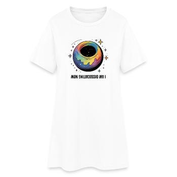 Je me dissocie maintenant - Robe T-shirt Femme - blanc - Devant