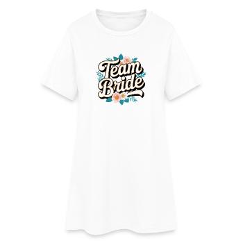 L’équipe de la mariée ! Personnalisable - Robe T-shirt Femme - blanc - Devant