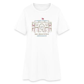 Copenhague, Musée d’art SMK, Dessin Danemark - Robe T-shirt Femme - blanc - Devant