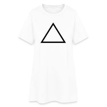 Triangle - Women’s T-Shirt Dress - white - Front