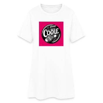 Chaussettes cool et dicton drôle - Robe T-shirt Femme - blanc - Devant